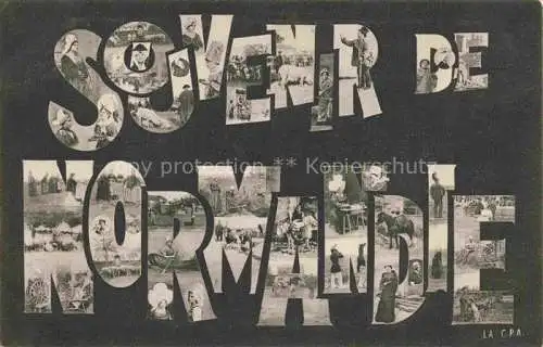 AK / Ansichtskarte Normandie Region 76 Souvenirs Vue d'ensemble