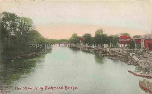 AK / Ansichtskarte Richmond  London UK The River from Richmond Bridge
