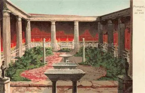 AK / Ansichtskarte POMPEI Napoli Campania IT Casa del Vetti Lithographie