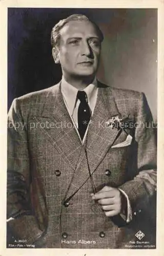 AK / Ansichtskarte Foto Baumann Nr. A 3663/1 Hans Albers Schauspieler 