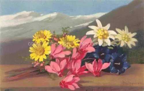 AK / Ansichtskarte Photochromie Verlag Photochromie Nr. 1511 Serie 584 Blumen 