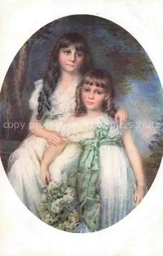 AK / Ansichtskarte FAURE Helene Kuenstlerkarte Germaine et Madelaine Kinder Maedchen 