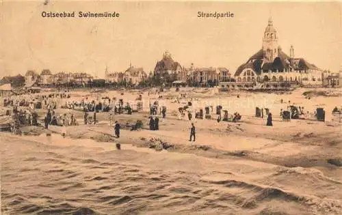 AK / Ansichtskarte Swinemuende SWINOUJSCIE PL Strandpartie