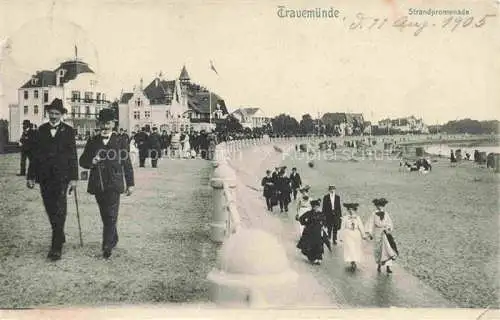AK / Ansichtskarte TRAVEMueNDE Ostseebad Strandpromenade