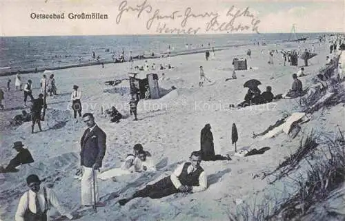 AK / Ansichtskarte GROssMoeLLEN GROss-MoeLLEN Ostseebad Pommern Mielno PL Strandleben