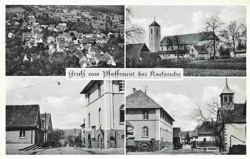 AK / Ansichtskarte Pfaffenrot Pfaffenroth Marxzell Karlsruhe BW Luftaufnahme Kirche Ortszentrum