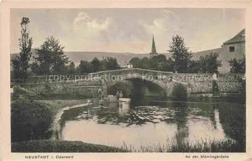 AK / Ansichtskarte Neustadt Odenwald An der Muemlingbruecke