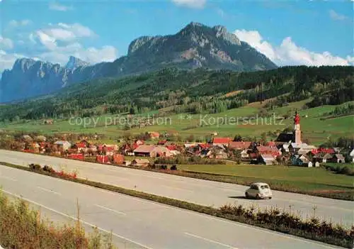 AK / Ansichtskarte Thalgau Salzburg AT Autobhn Salzburg Mondsee Drachenwand Schafberg Schober