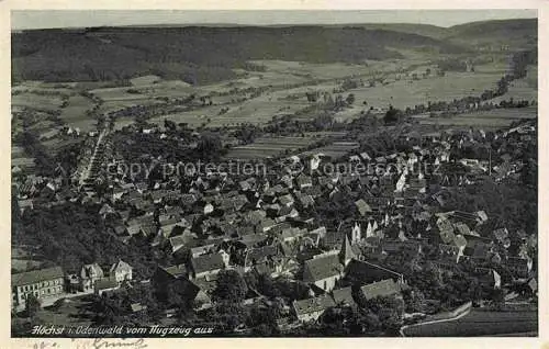 AK / Ansichtskarte Hoechst Odenwald Hessen Fliegeraufnahme Feldpost