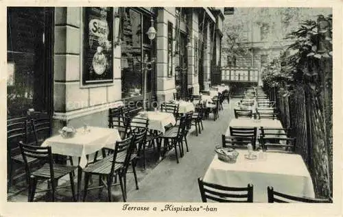 AK / Ansichtskarte BUDAPEST HU Terrasse a Kispiszkos-ban étterem Restaurant Terrasse