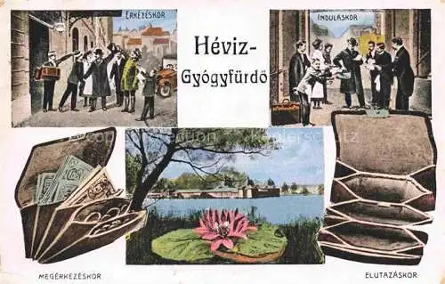 AK / Ansichtskarte Heviz Hevizgyogfuerdoe HU Gyógyfuerdoe Thermalbad Kuenstlerkarte