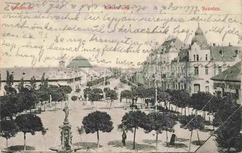 AK / Ansichtskarte Szentes Csongrad HU Kossuth utca