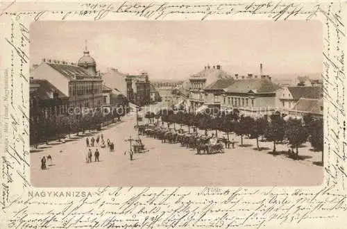 AK / Ansichtskarte Nagykanizsa Nagy-Kanizsa HU Foetér Hauptplatz