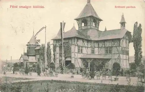 AK / Ansichtskarte PECS Fuenfkirchen HU Országos kiállitás Erdészeti pavilion Nationale Ausstellung Forstpavillon