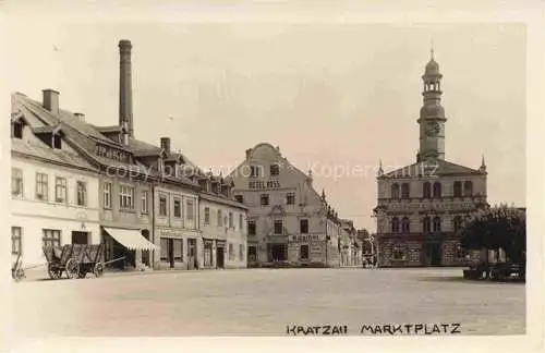 AK / Ansichtskarte Kratzau Chrastava Boehmen CZ Marktplatz