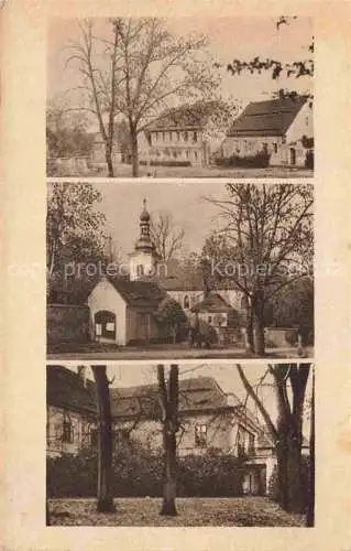 AK / Ansichtskarte Dobricany Libesice Louny Aussig Usti nad Labenm CZ Teilansichten Kirche
