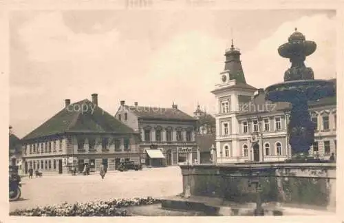 AK / Ansichtskarte Trebechovice pod Orebem Hohenbruck CZ Namesti Stadtplatz Brunnen