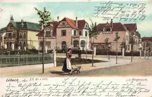 AK / Ansichtskarte LueBECK Am Buergerpark