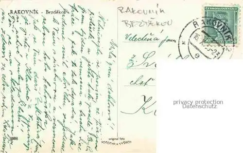 AK / Ansichtskarte Bezdekov Rakovnik CZ Teilansicht