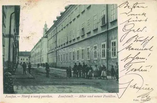 AK / Ansichtskarte Josefov Josefstadt Jaromer CZ Stary a novy pavilon Alter und neuer Pavillon