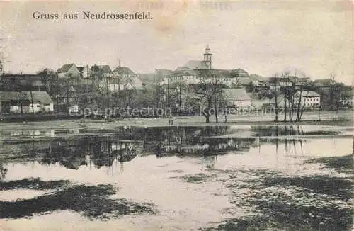 AK / Ansichtskarte Neudrossenfeld Kulmbach Bayern Teilansicht mit Blick zur Kirche Feldpost