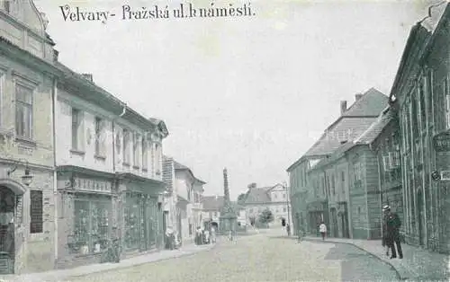 AK / Ansichtskarte Velvary Welwarn CZ Prazska ul.k námesti