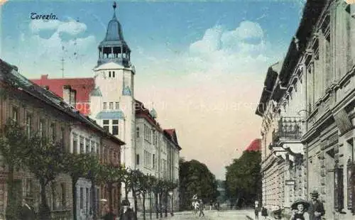 AK / Ansichtskarte Terezin Theresienstadt CZ Motiv im Stadtzentrum