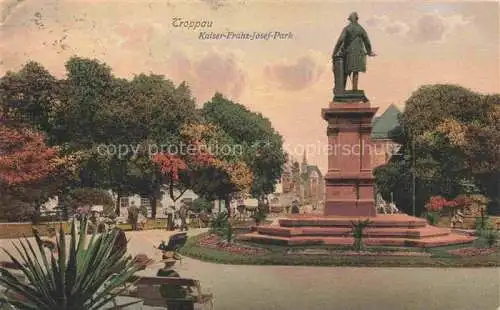 AK / Ansichtskarte Troppau OPAVA CZ Kaiser-Franz-Josef-Park Denkmal Statue