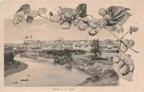 AK / Ansichtskarte Saaz Zatec Aussig CZ Panorama Eger