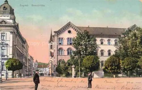 AK / Ansichtskarte ZAGREB Agram Croatia Sveuciliste