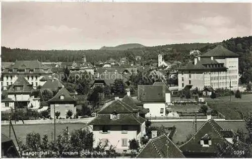 AK / Ansichtskarte LANGENTHAL BE Teilansicht mit neuem Schulhaus