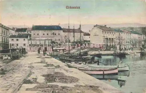 AK / Ansichtskarte Cirkvenica Croatia Partie am Hafen