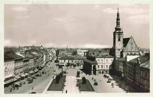AK / Ansichtskarte Prostejov Prossnitz CZ Masarykovo namesti Stadtplatz Kirche