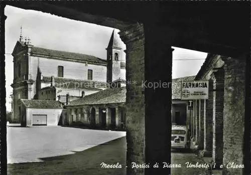 AK / Ansichtskarte Mesola Ferrara IT Portici di Piazza Umberto I e Chiesa