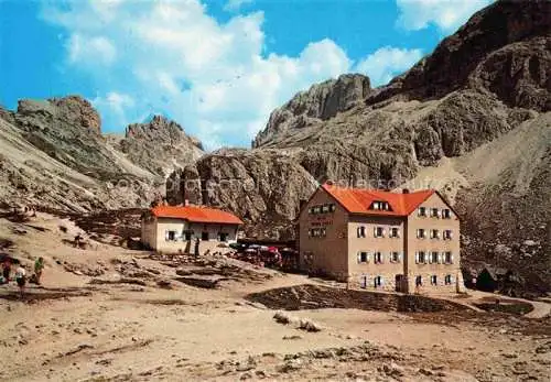 AK / Ansichtskarte Catinaccio 1580 Rosengartengruppe Dolomiti IT Rifugio Vajolet