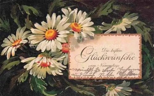 AK / Ansichtskarte Margeriten Daisies Marguerites Margaritas Margherite-- Namenstage