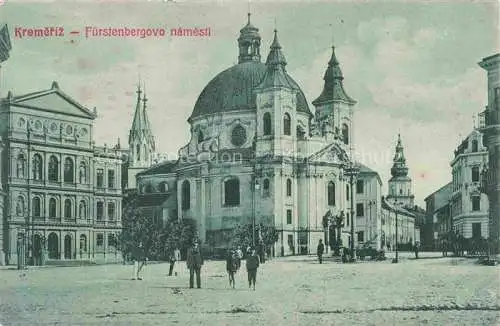 AK / Ansichtskarte Kromeriz Kremsier CZ Fuerstenbergovo namesti Platz Stadtzentrum