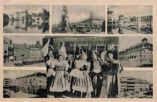AK / Ansichtskarte Bad Podiebrad Podebrady Lazne CZ Teilansichten Trachten