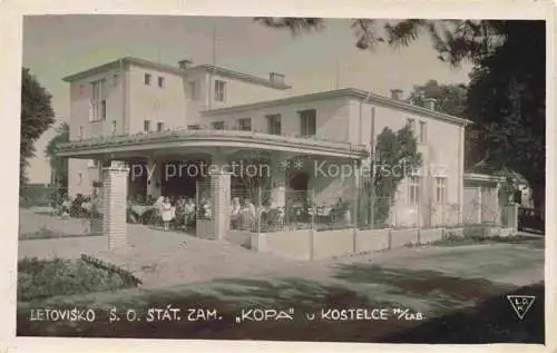 AK / Ansichtskarte Kostelce Kostelec nad Labem Elbekosteletz CZ Letovisko S.O. Stat. Zam. Kopa Restaurant