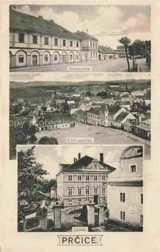 AK / Ansichtskarte Prcice Sedlec CZ Nemocnice Cást námesti Zamek