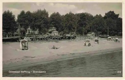 AK / Ansichtskarte HAFFKRUG SCHARBEUTZ Ostseebad Strandpartie