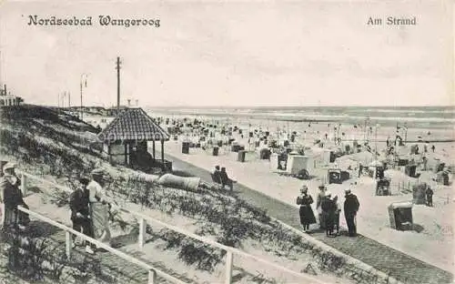 AK / Ansichtskarte Wangeroog WANGEROOGE Nordseebad Am Strand Promenade