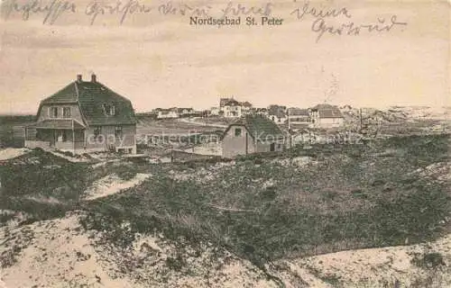 AK / Ansichtskarte St Peter -Ording Nordseebad Panorama Teilansicht Duehnenlandschaft