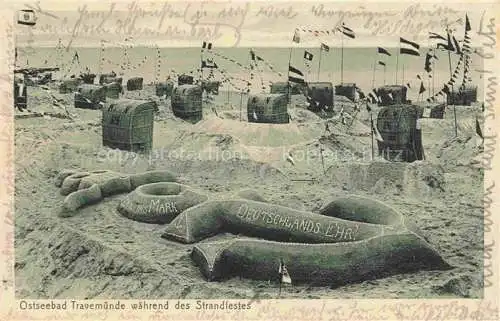 AK / Ansichtskarte TRAVEMueNDE Ostseebad Waehrend des Strandfestes