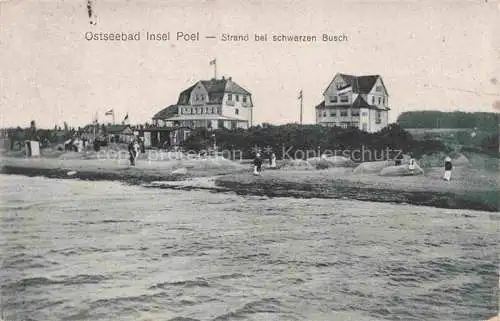 AK / Ansichtskarte Insel Poel Strand bei schwarzen Busch