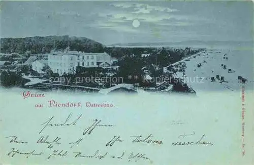 AK / Ansichtskarte NIENDORF  Ostseebad Timmendorferstrand Panorama im Mondschein Deutsche Reichspost