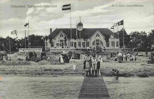 AK / Ansichtskarte Timmendorfer Strand Timmendorferstrand Timmendorf H. v. Oven Seeschloesschen Strand