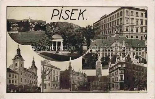 AK / Ansichtskarte Pisek  Pisch Pisku CZ Motive Stadtzentrum Gebaeude