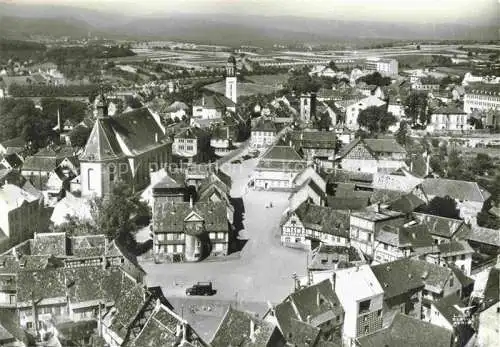 AK / Ansichtskarte Wasselonne Wasselnheim Molsheim 67 Bas Rhin Place du Marché vue aérienne