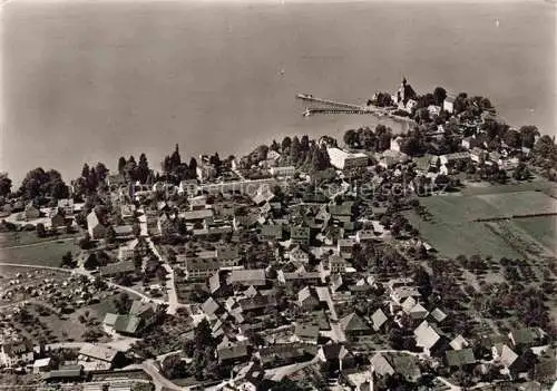 AK / Ansichtskarte Wasserburg am Bodensee Bayern Fliegeraufnahme